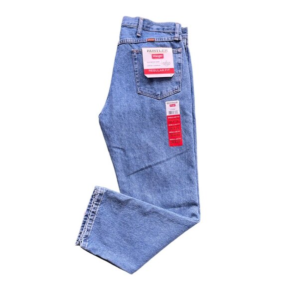NWT Rustler by Wrangler 36x29 Regular Fit Straight Leg Blue Denim Jean 1087619SW - Picture 16 of 16